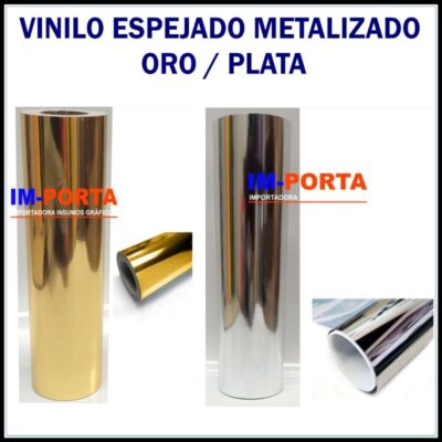 Vinilo tipo espejado Plata / Oro