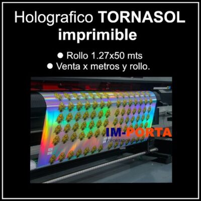 Tornasol adhesivo impresión