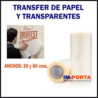 Transferible papel / transparente cuadriculado /con liner / normal